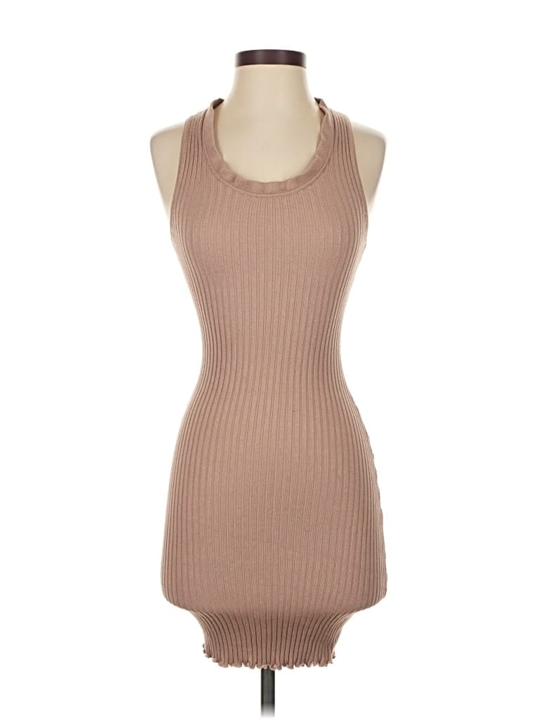 Pre-owned More To Come Casual Dress In Brown