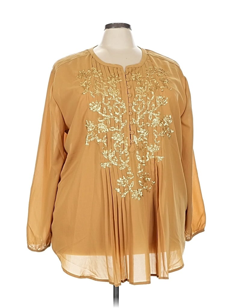 Pre-owned Denim 24/7 Long Sleeve T-shirt In Gold