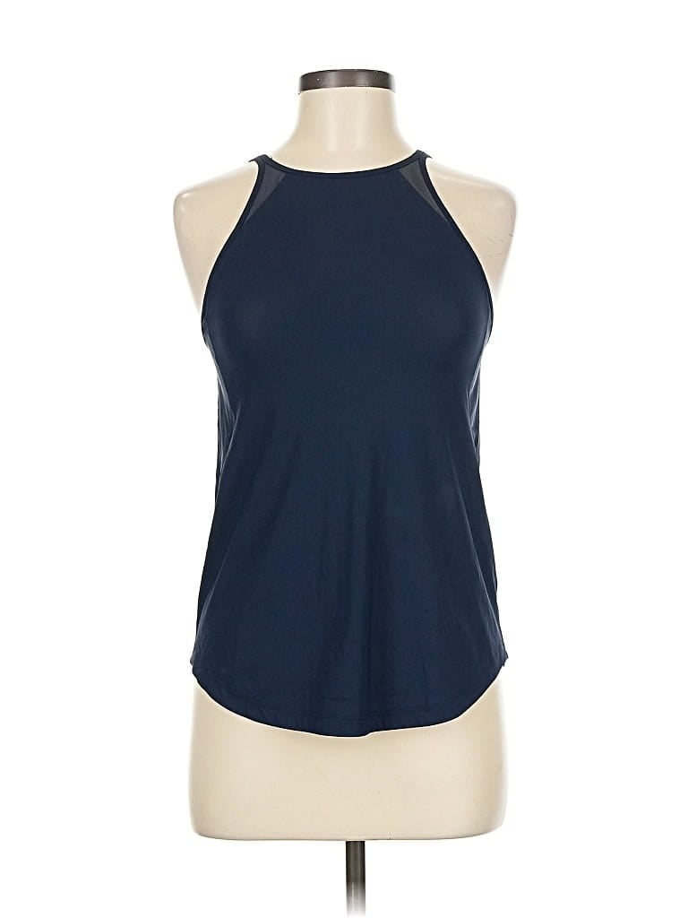 Click to view more detailed imagery on our partner's website Pre-owned Lululemon Athletica Tank Top Blue Halter Neckline Tops