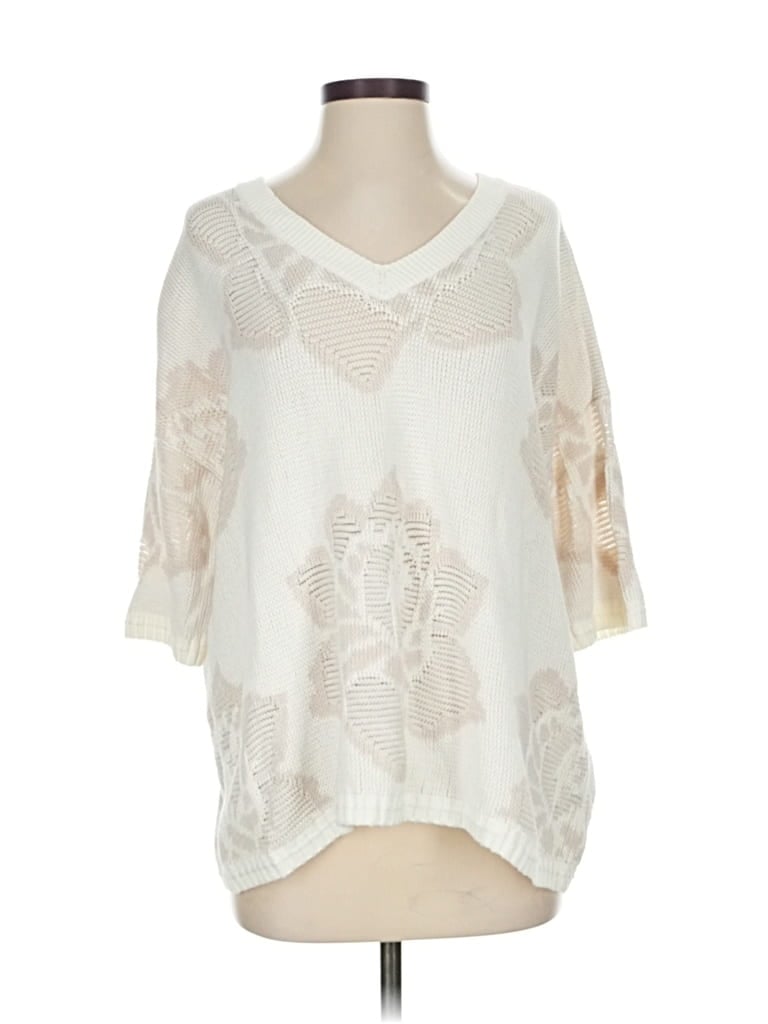 CABI Pre-owned Pullover Sweater In White