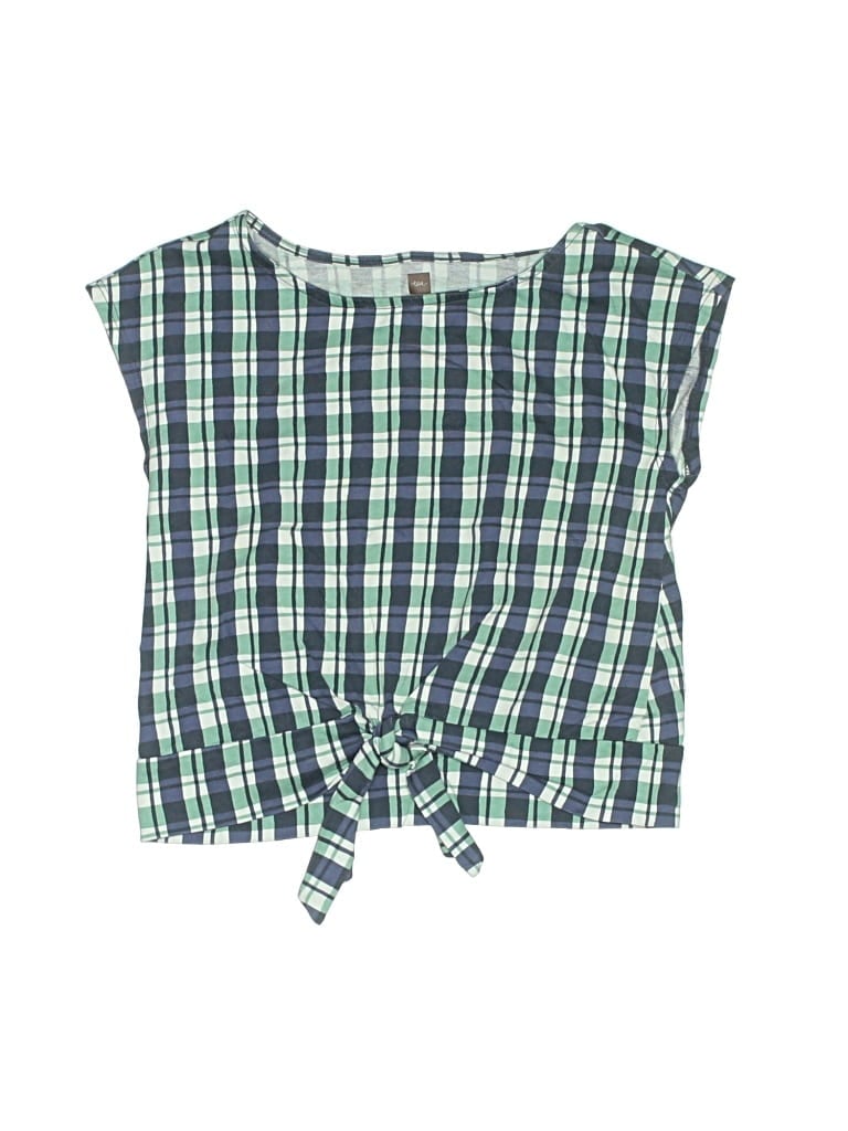 Pre-owned Tea Kids' Sleeveless Blouse In Green