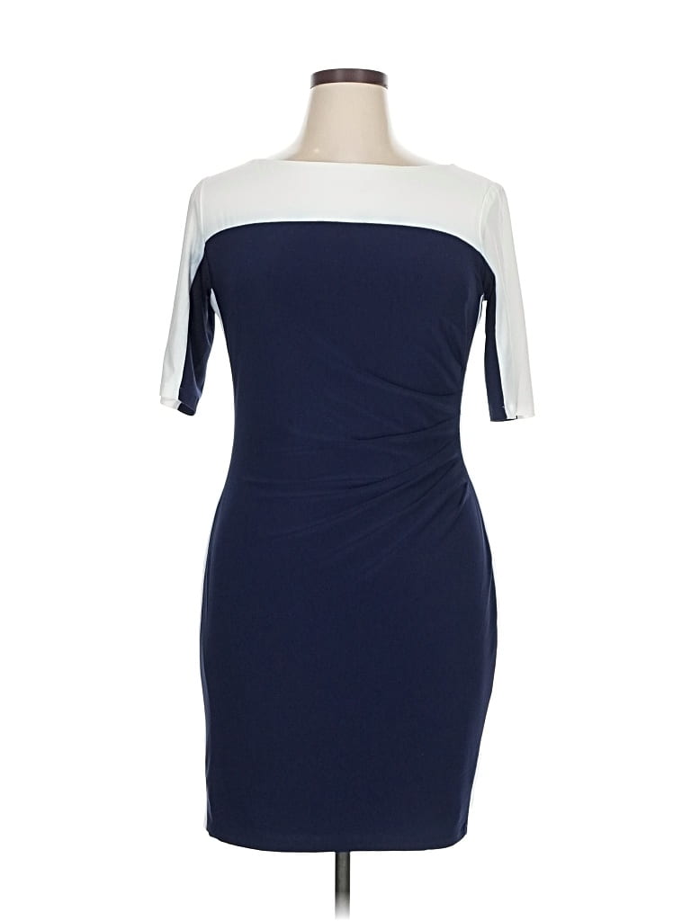 Pre-owned Chaps Cocktail Dress In Blue