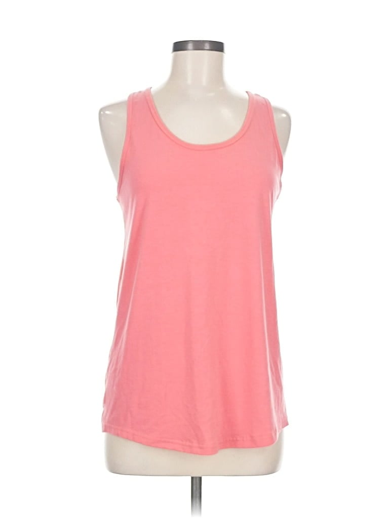 Click to view more detailed imagery on our partner's website Pre-owned Zyia Active Tank Top Pink Halter Neckline Tops