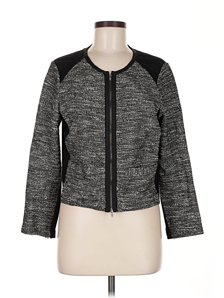 Pre-owned Eileen Fisher Jacket In Gray