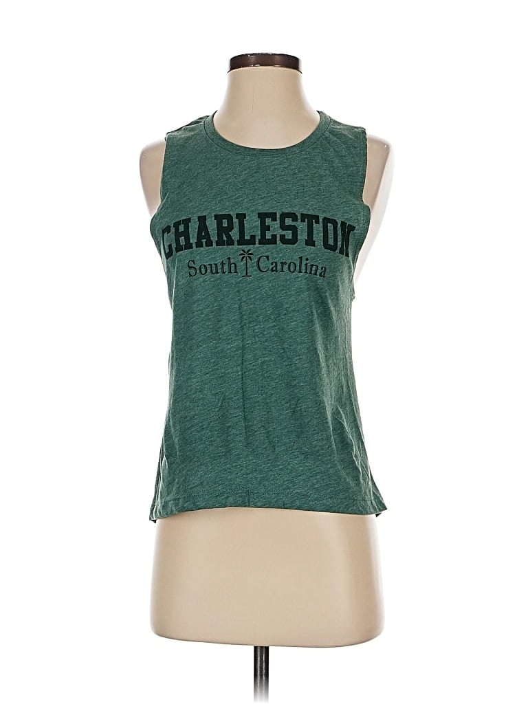 NEXT LEVEL APPAREL Pre-owned Sleeveless T-shirt In Green