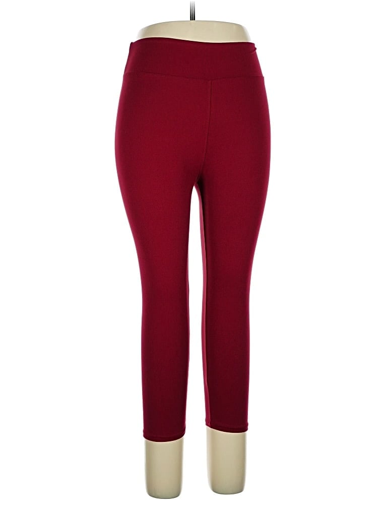 Leggings Depot Active Pants In Burgundy