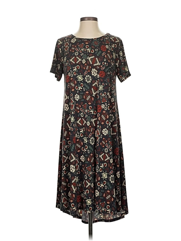 Pre-owned Lularoe Casual Dress In Brown