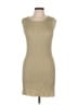 12th Tribe 100% Polyester Tan Casual Dress Size L - photo 1