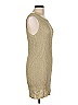 12th Tribe 100% Polyester Tan Casual Dress Size L - photo 4