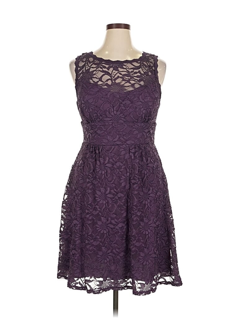 Pre-owned Dressbarn Cocktail Dress In Purple