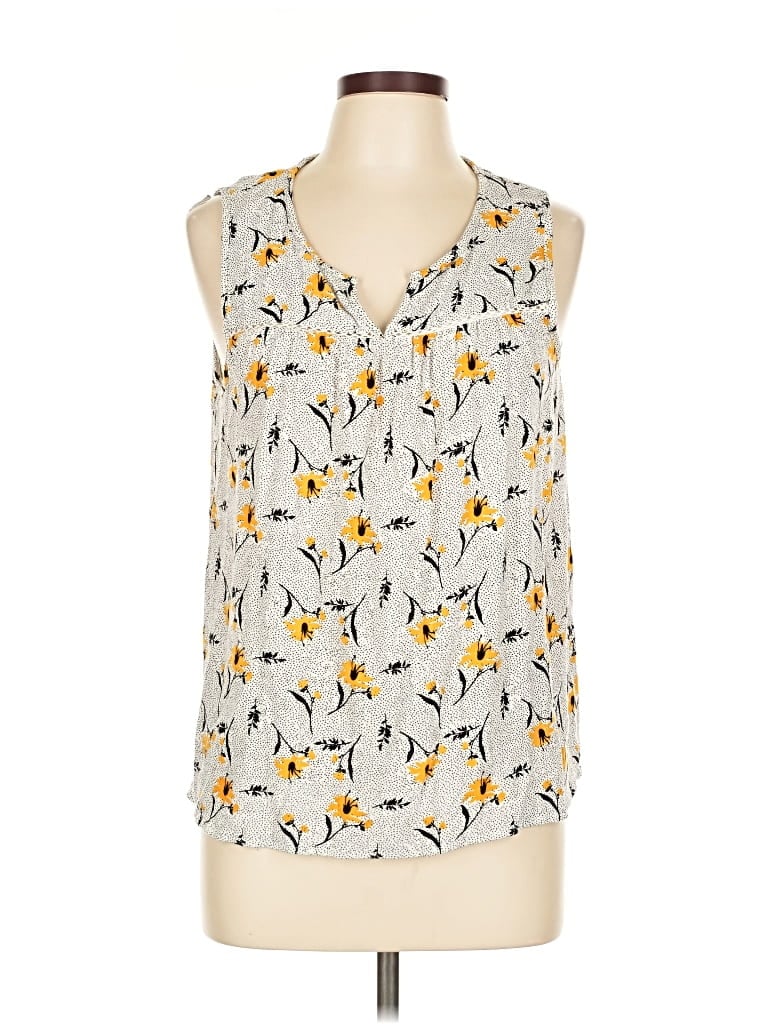 Pre-owned Mason & Belle Sleeveless Blouse In Gray