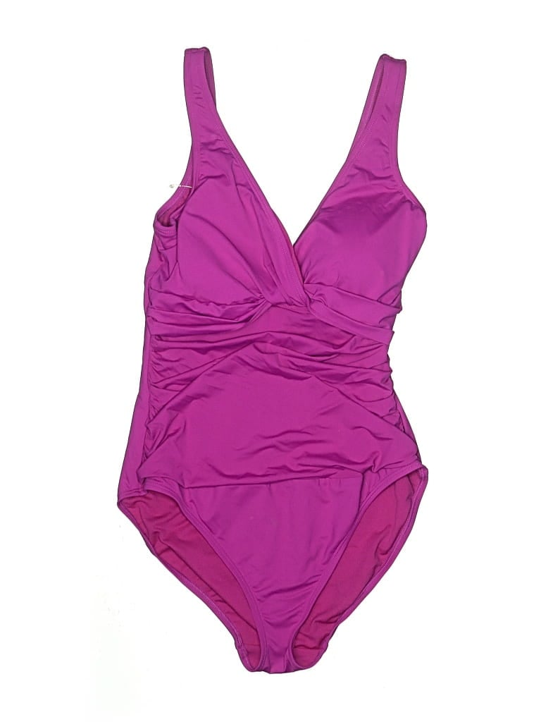 Click to view more detailed imagery on our partner's website Pre-owned Polo Ralph Lauren One Piece Swimsuit In Purple