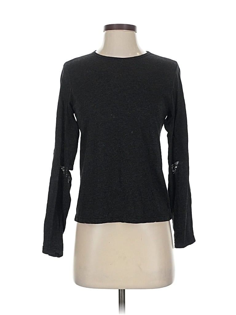 MONROW Pre-owned Long Sleeve T-shirt In Black