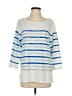 Majestic Paris for Neiman Marcus Silver 3/4 Sleeve Top Size S - photo 1
