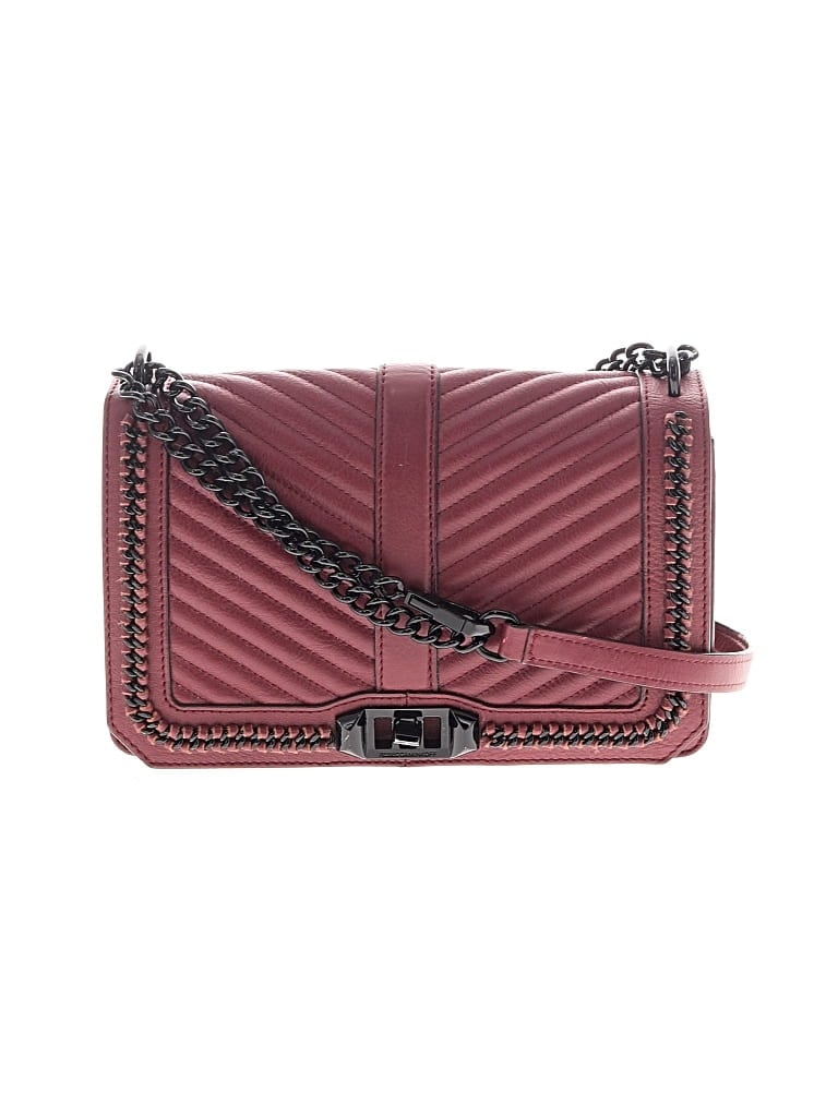 Click to view more detailed imagery on our partner's website Pre-owned Rebecca Minkoff Leather Shoulder Bag In Burgundy