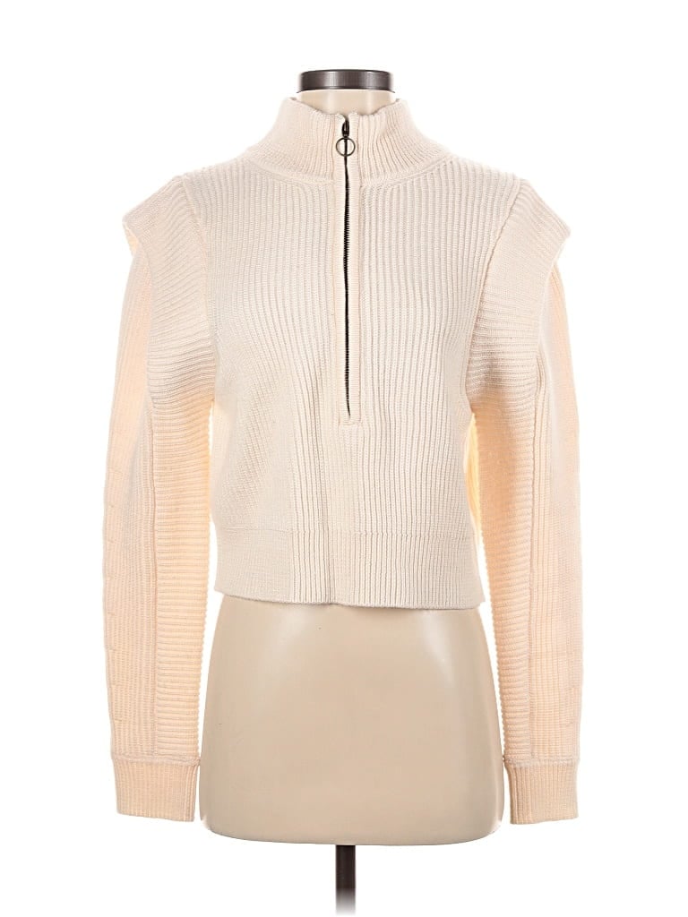 Pre-owned L'academie Los Angeles Pullover Sweater In White