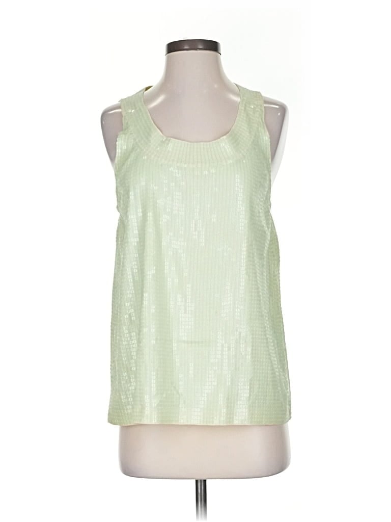 Click to view more detailed imagery on our partner's website Pre-owned J.crew Collection Sleeveless Top Green Halter Neckline Tops
