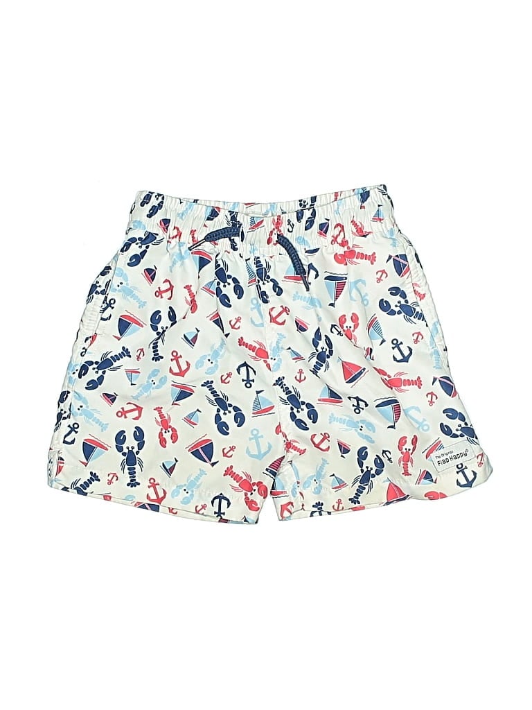 Pre-owned Flap Happy Kids' Board Shorts In Blue