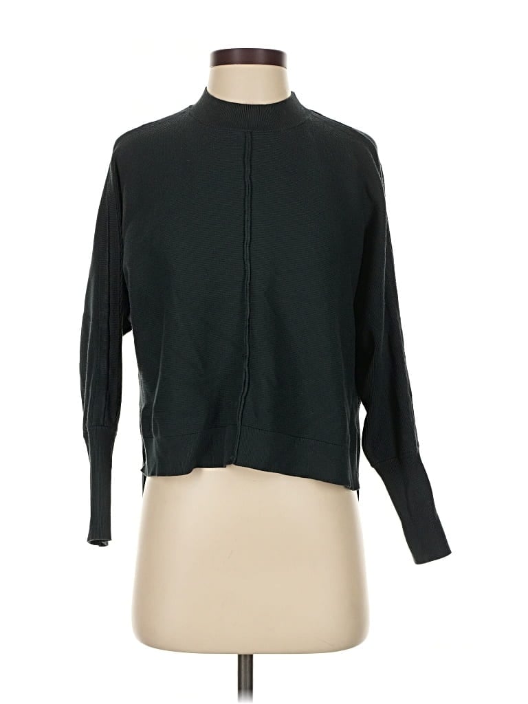 Pre-owned Adrianna Papell Turtleneck Sweater In Black