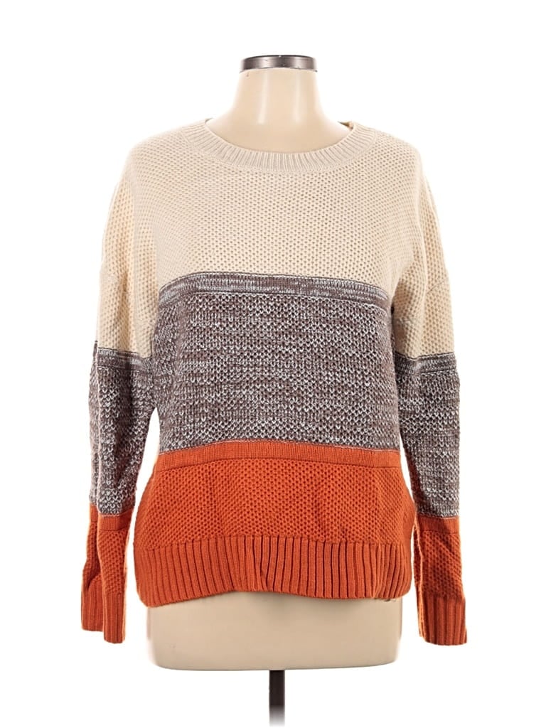 Pre-owned Unbranded Pullover Sweater In Orange