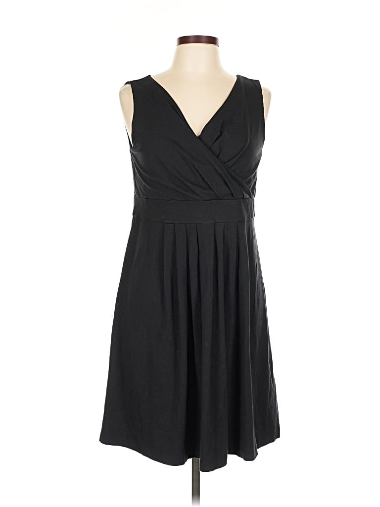 Pre-owned Lands' End Cocktail Dress In Black