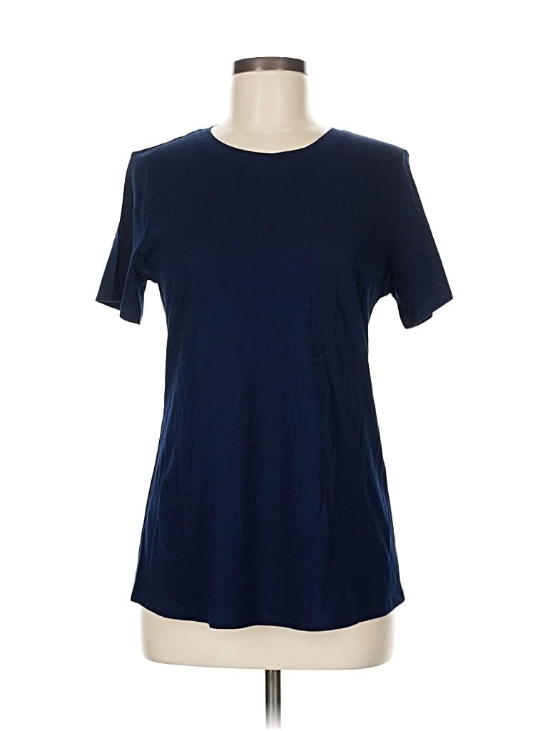 Pre-owned Crown & Ivy Short Sleeve T-shirt In Blue