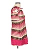 Faded Glory 100% Polyester Chevron-herringbone Pink Casual Dress Size 10 - photo 4
