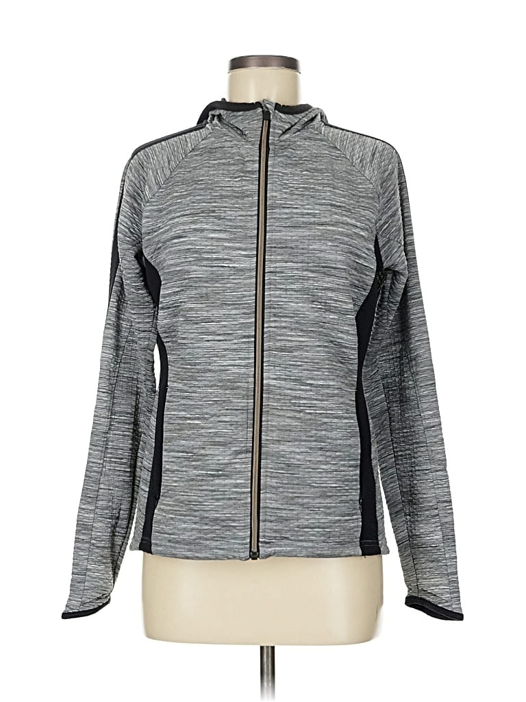 Pre-owned Athleta Cardigan Sweater In Gray