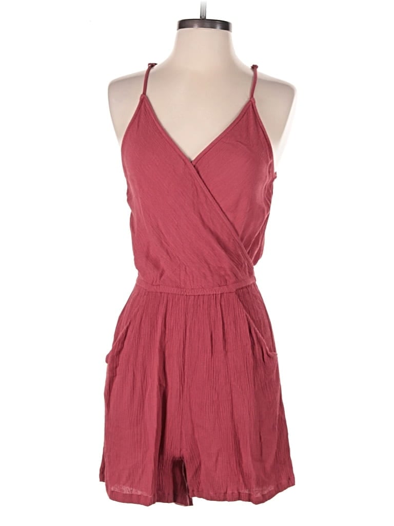 Click to view more detailed imagery on our partner's website Pre-owned Market & Spruce Romper In Burgundy