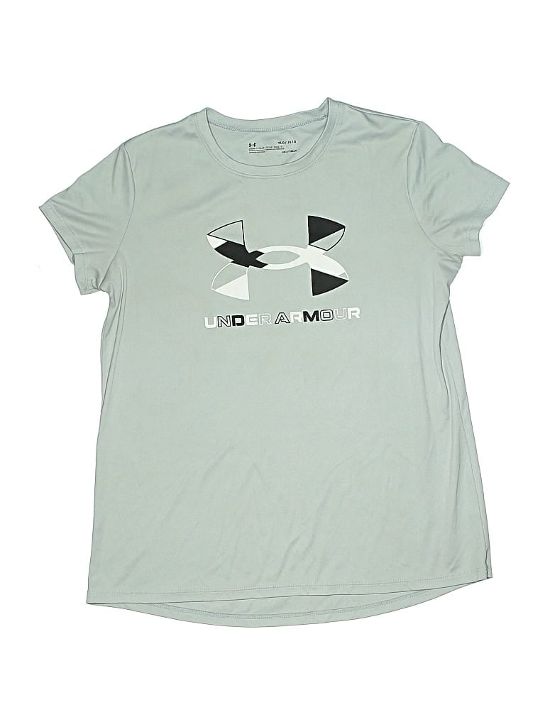 Click to view more detailed imagery on our partner's website Pre-owned Under Armour Kids' Short Sleeve T-shirt In Green