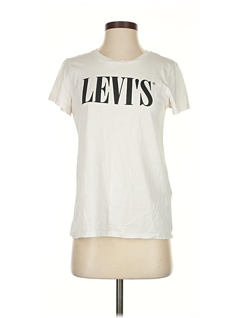 Pre-owned Levi's Short Sleeve T-shirt In White