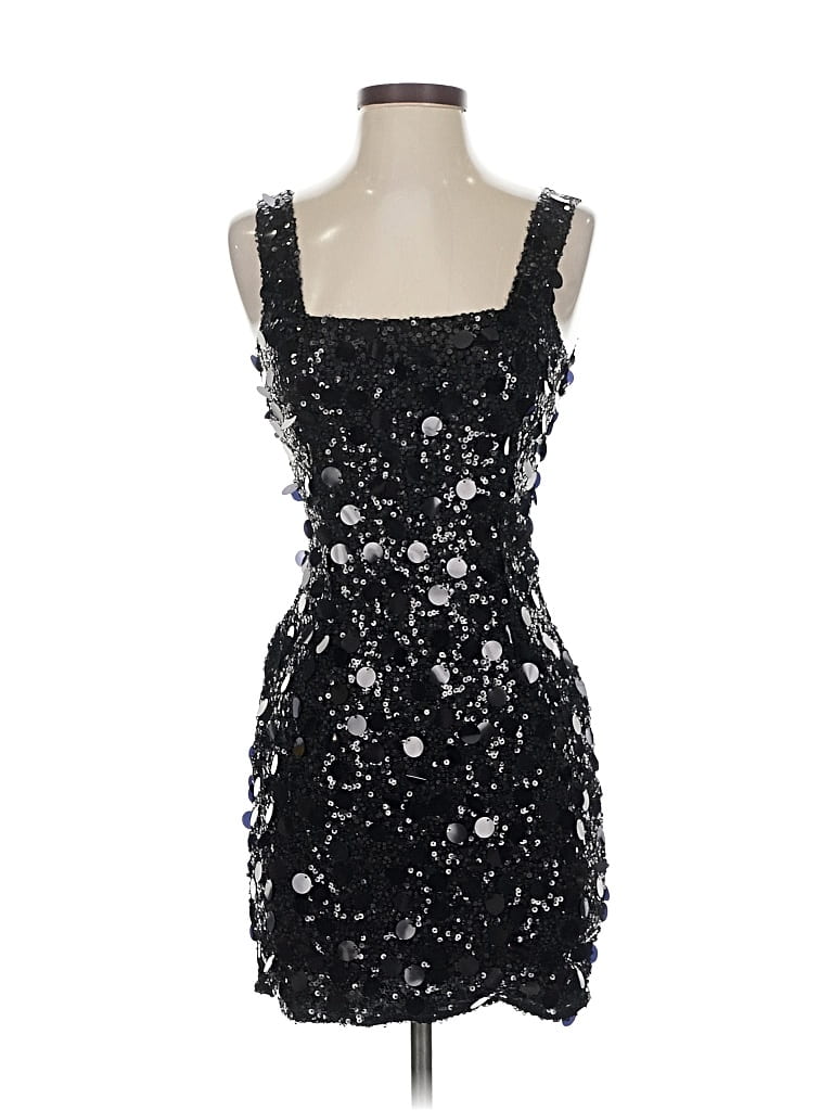 Pre-owned Prettylittlething Cocktail Dress In Black