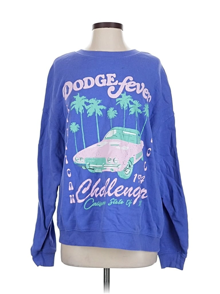 Pre-owned Assorted Brands Sweatshirt In Blue