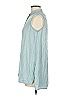 Acne Studios 100% Lyocell Blue Ash Fluid Sleeveless Button-Down Shirt Size 32 - photo 5