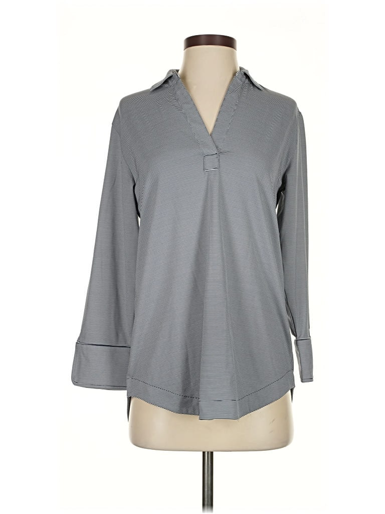 Click to view more detailed imagery on our partner's website Pre-owned Vineyard Vines Long Sleeve Blouse In Gray
