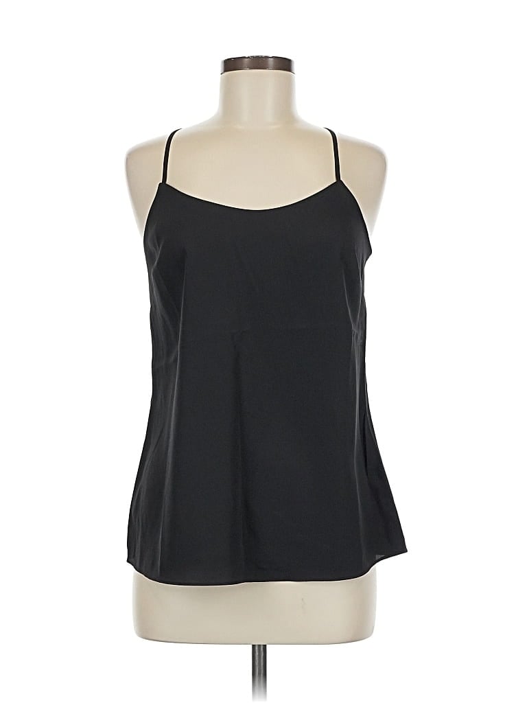 Pre-owned J.crew Factory Store Tank Top Black Halter Neckline Tops