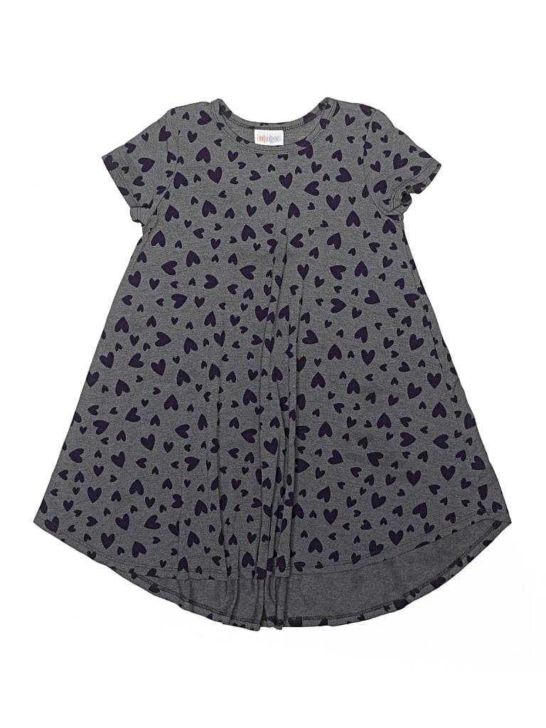 Pre-owned Lularoe Kids' Dress In Gray