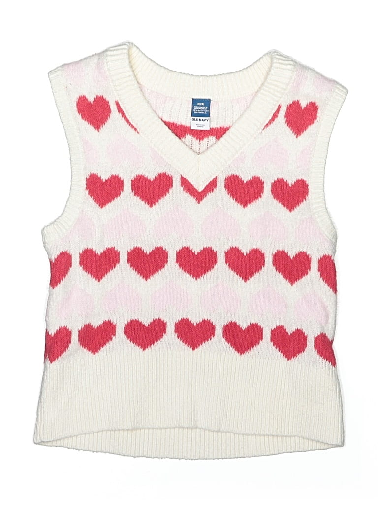 Pre-owned Old Navy Kids' Sweater Vest In White