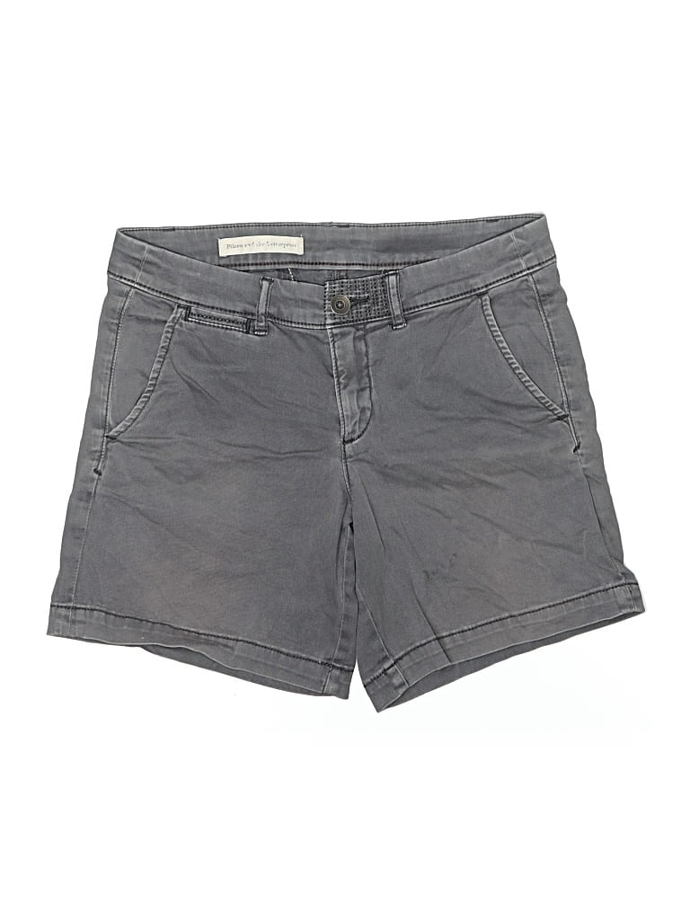 Pre-owned Pilcro And The Letterpress Denim Shorts In Gray