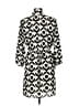 Collective Concepts 100% Polyester Print Ivory Casual Dress Size M - photo 2