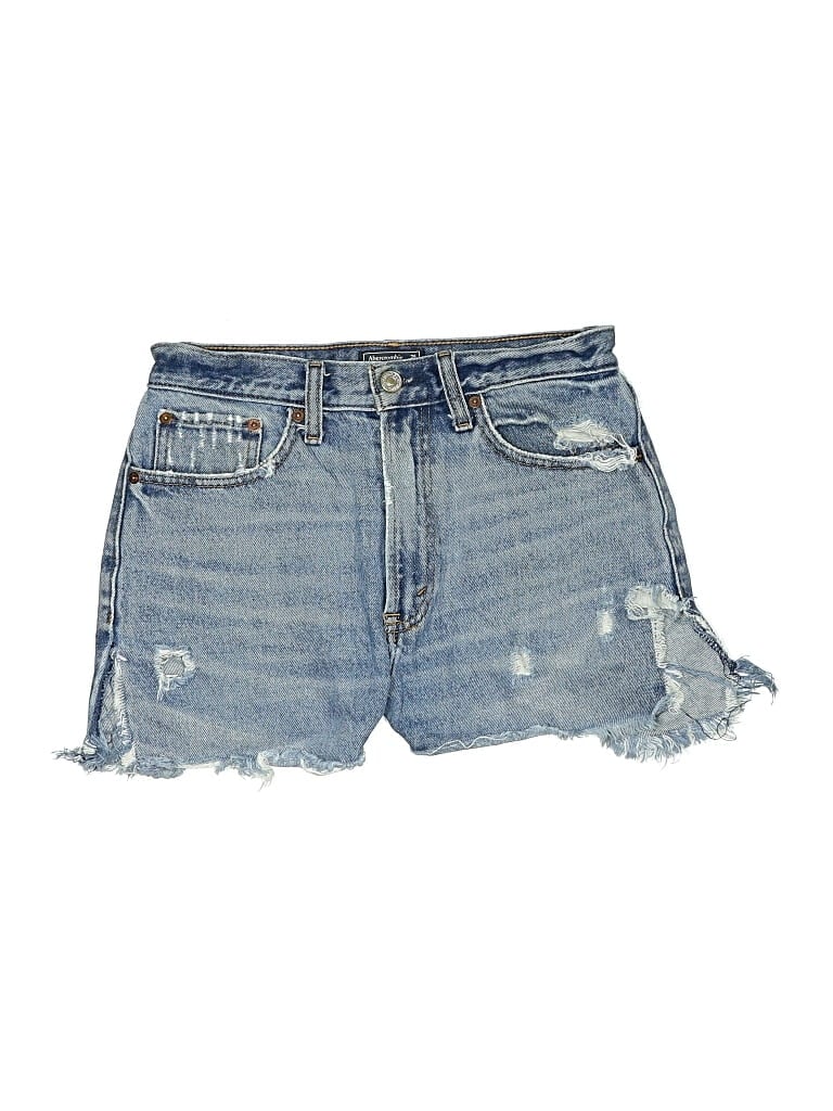 ABERCROMBIE & FITCH Pre-owned Denim Shorts In Blue