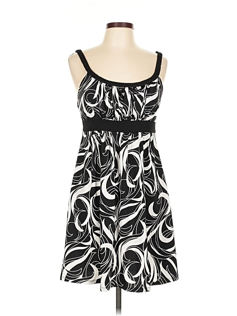 Pre-owned Wrapper Casual Dress In Black