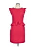 Sandro 100% Polyester Solid Red Pink Cocktail Dress Size Lg (3) - photo 1