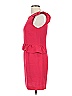Sandro 100% Polyester Solid Red Pink Cocktail Dress Size Lg (3) - photo 5