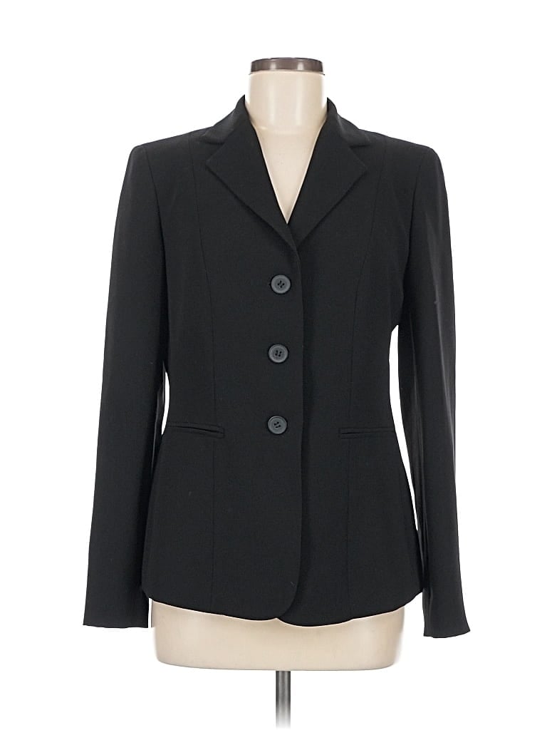 Pre-owned Jones New York Collection Blazer Jacket In Black