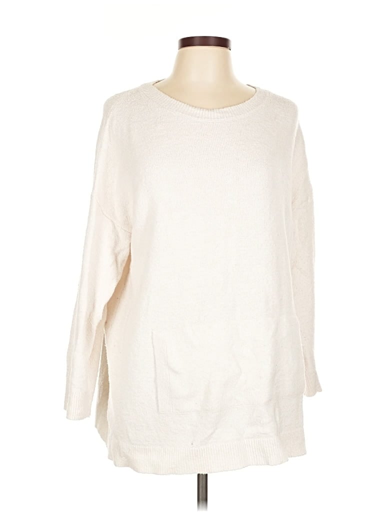 Pre-owned Purejill Pullover Sweater In White