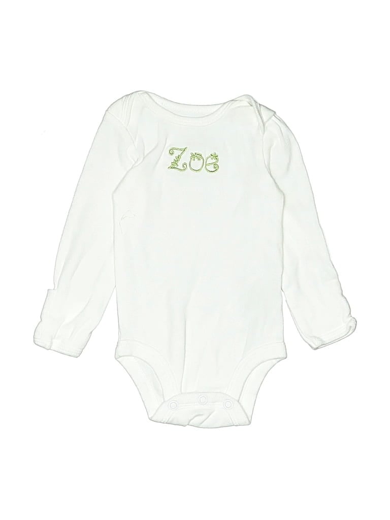 Click to view more detailed imagery on our partner's website Pre-owned Carter's Babies' Long Sleeve Onesie In White