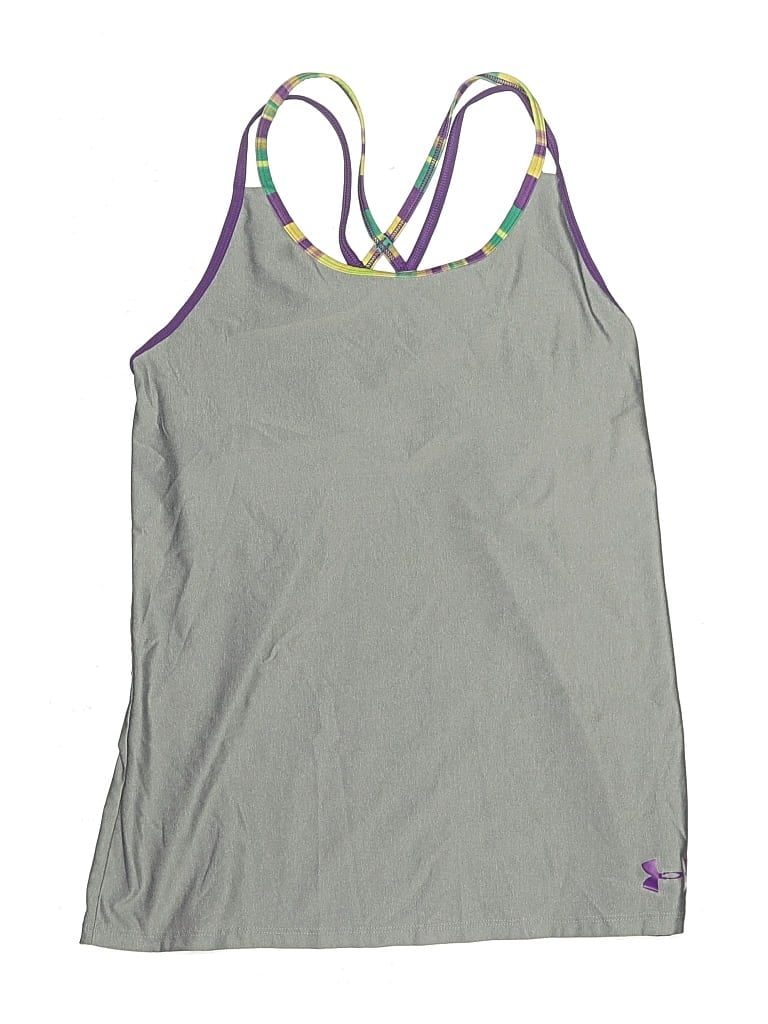 Pre-owned Under Armour Kids' Active Tank Top In Gray