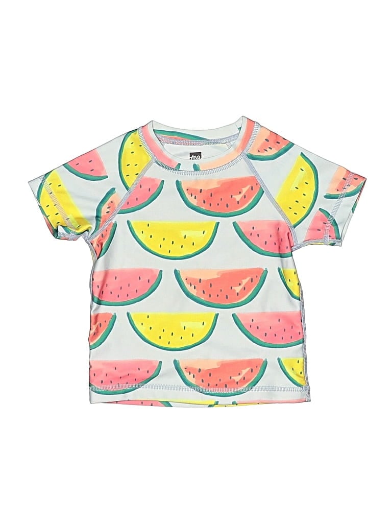 Pre-owned Tea Kids' Short Sleeve T-shirt In Pink