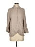 Bobi 100% Rayon Tan 3/4 Sleeve Button-Down Shirt Size S - photo 1